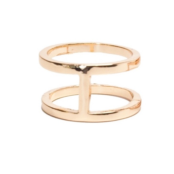 T&J Designs Jewelry - TRADED Gold Double Band Ring